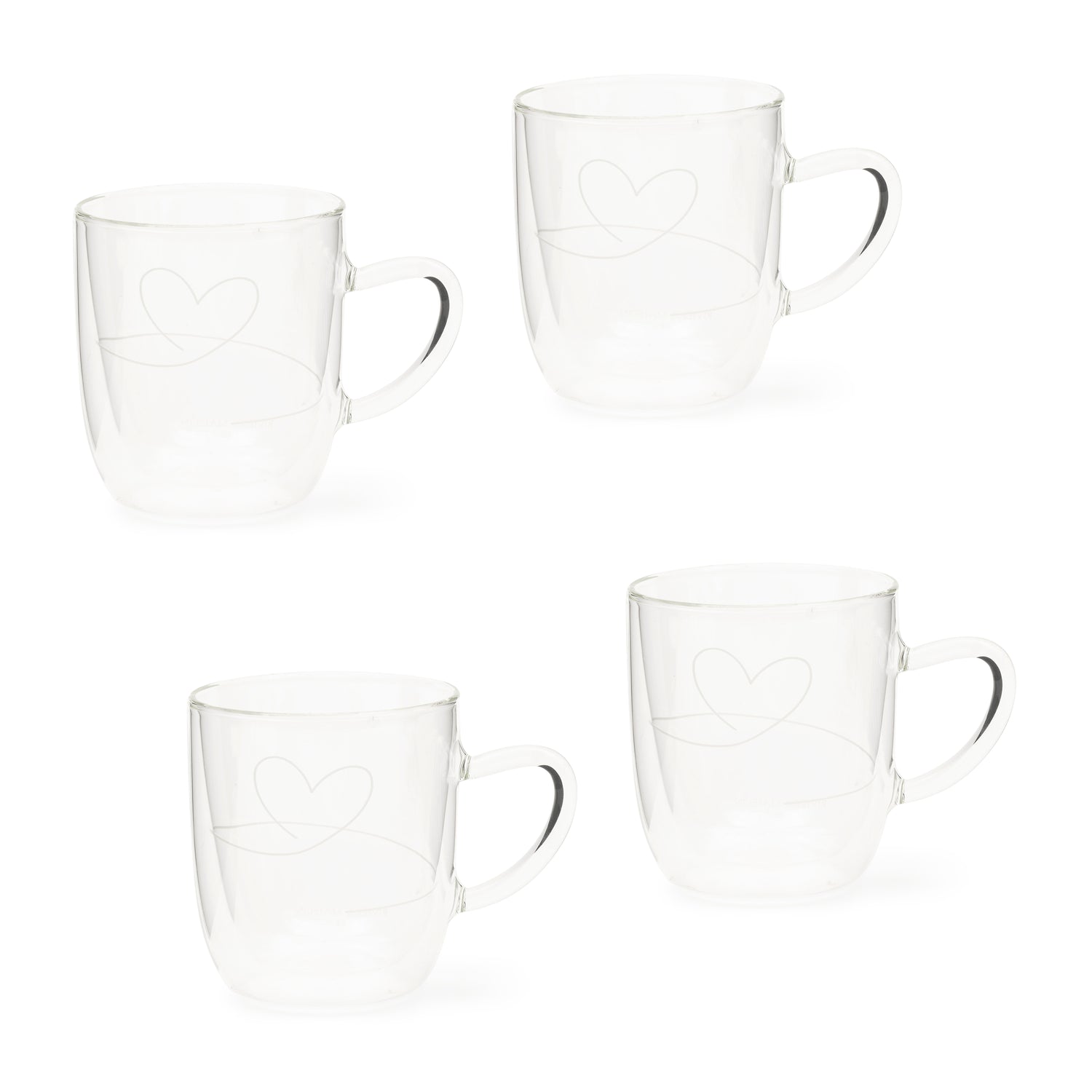 Riviera Maison With Love Dubbelwandige Glazen set 4 Stuks - 395ML