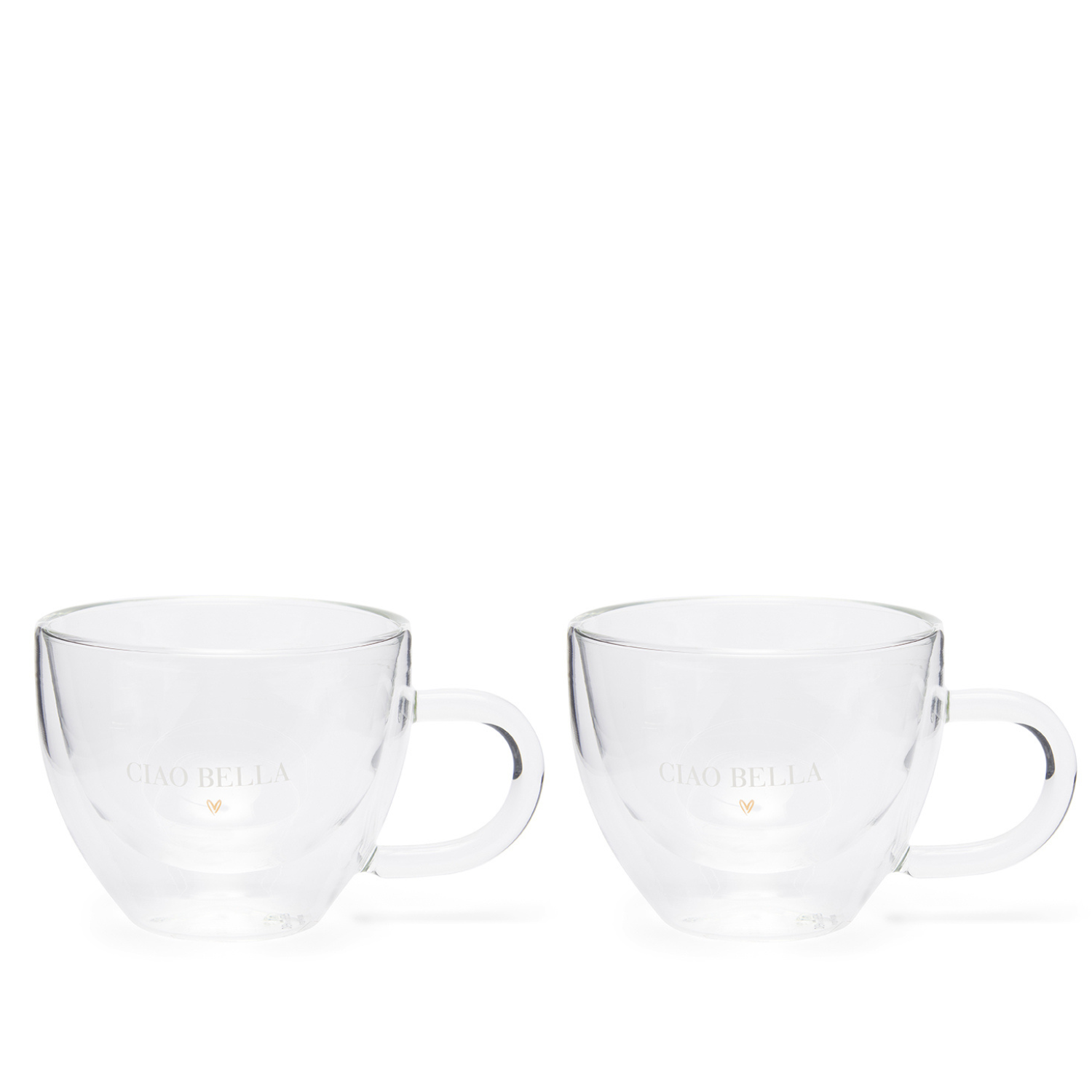 Riviera Maison Dubbelwandige glazen set - Ciao Bella 230 ML - 2 stuks