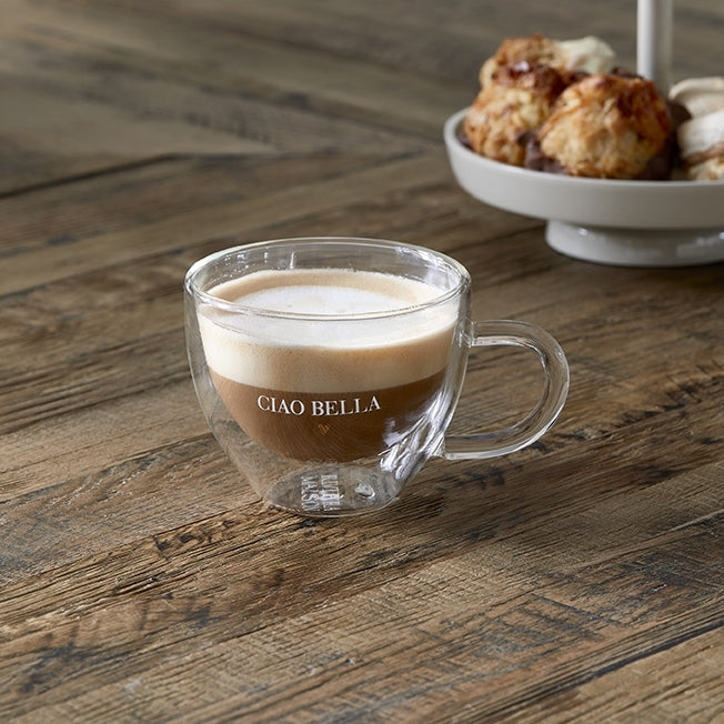 Riviera Maison Dubbelwandige glazen set - Ciao Bella 230 ML - 2 stuks