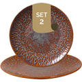 Palmer Bord coupe Magmatic 21 cm Bruin Stoneware 2 stuk(s)