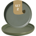 Palmer Bord Sandy Loam 17 cm Groen Stoneware 2 stuk(s)
