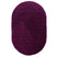 Tapeso Ovaal hoogpolig vloerkleed - Cozy Shaggy - paars - 120x180 cm