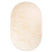 Tapeso Ovaal hoogpolig vloerkleed - Comfy plus - crème - 200x300 cm