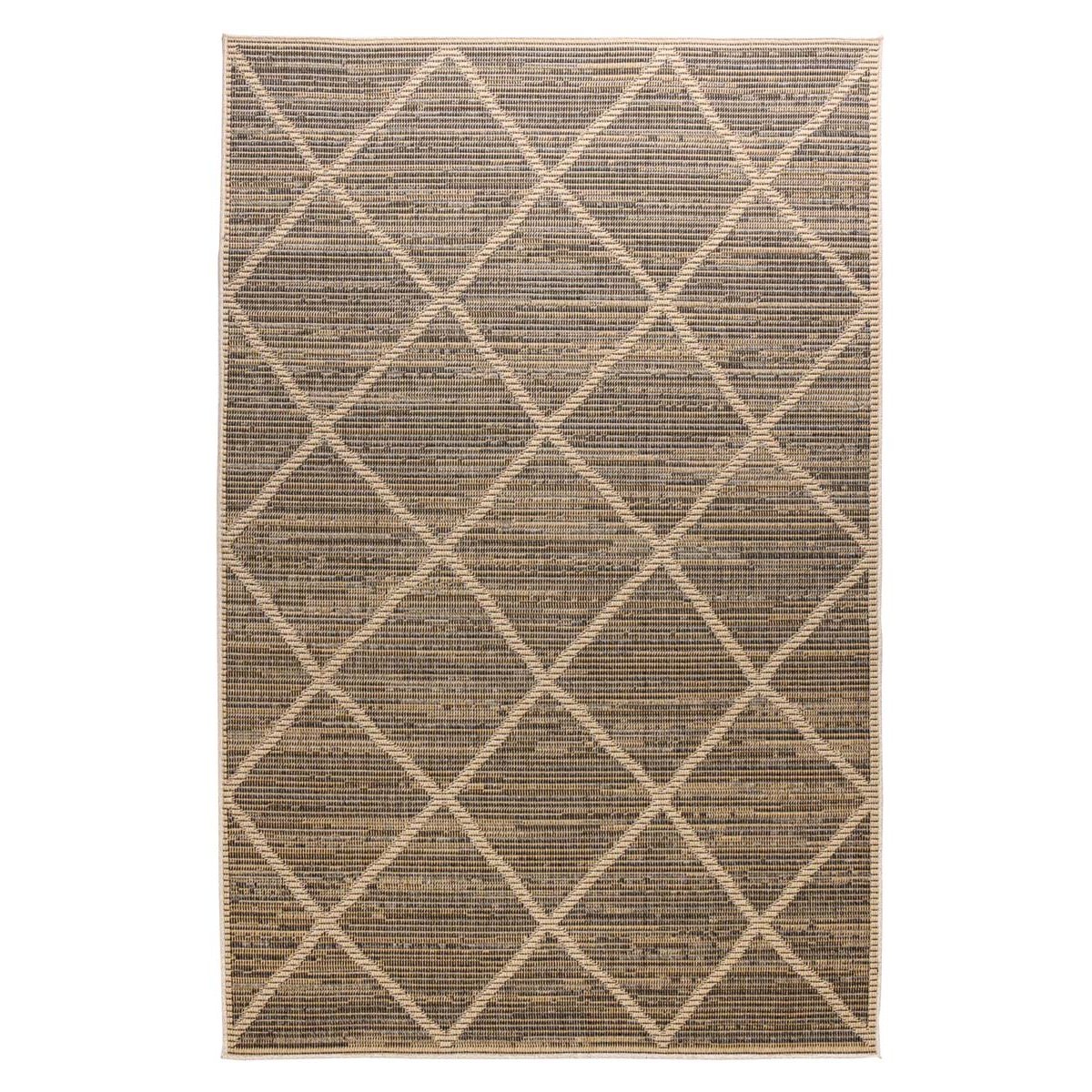 Boho&me Jute buitenkleed ruiten Sunny - naturel - 240x340 cm