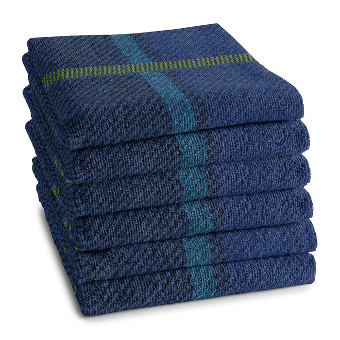 DDDDD keukendoek Madras - 50x55 cm - Blue - 6 stuks