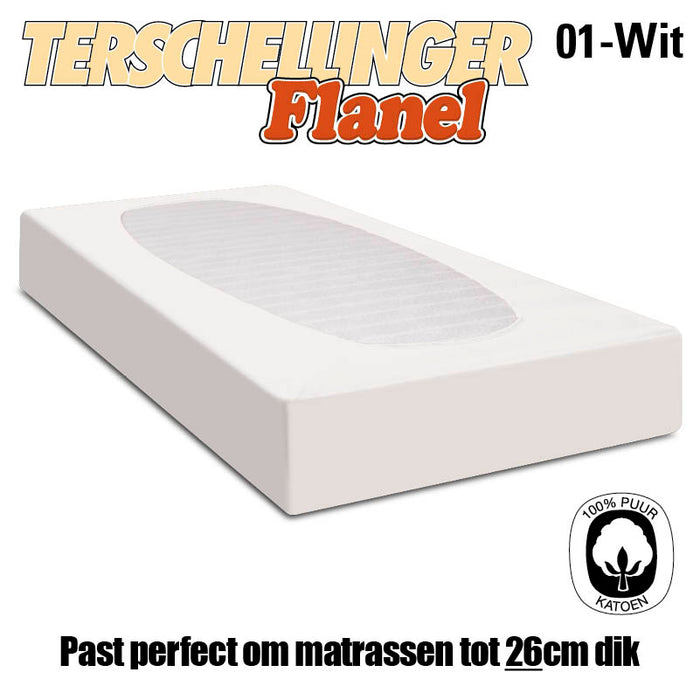 Terschellinger Wolweelde Flanellen Hoeslaken 90x200cm