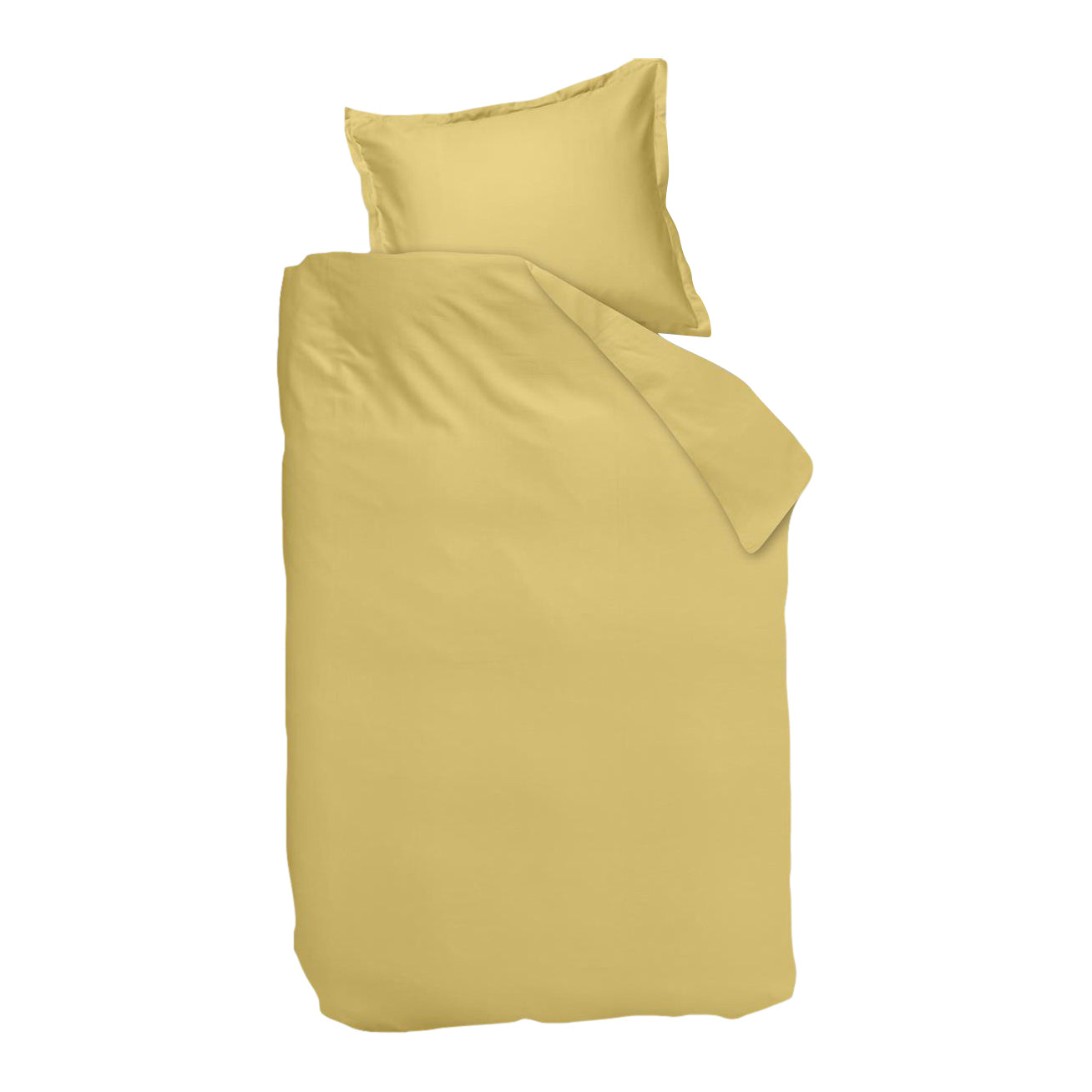 Ambiante Satin Dekbedovertrek 140 x 200/220 cm - Lichtgeel