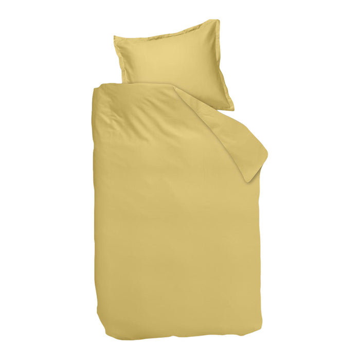 Ambiante Satin Dekbedovertrek 140 x 200/220 cm - Lichtgeel