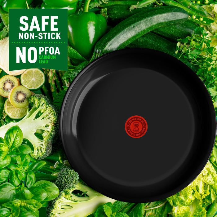 Tefal Renew Black ON Keramische Koekenpannenset Ø 24/28 cm