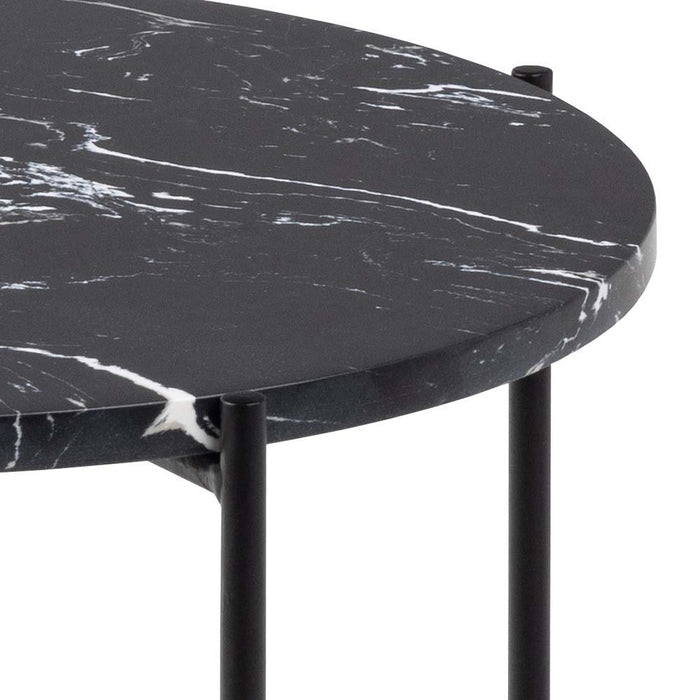 by fonQ Dainty Bijzettafel Ø 42 cm - Zwart