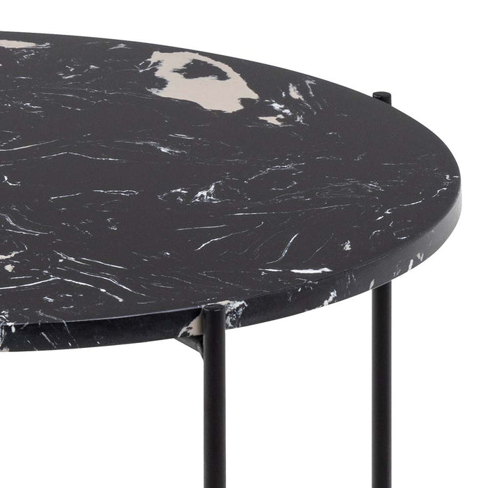 by fonQ Dainty Bijzettafel Ø 52 cm - Zwart