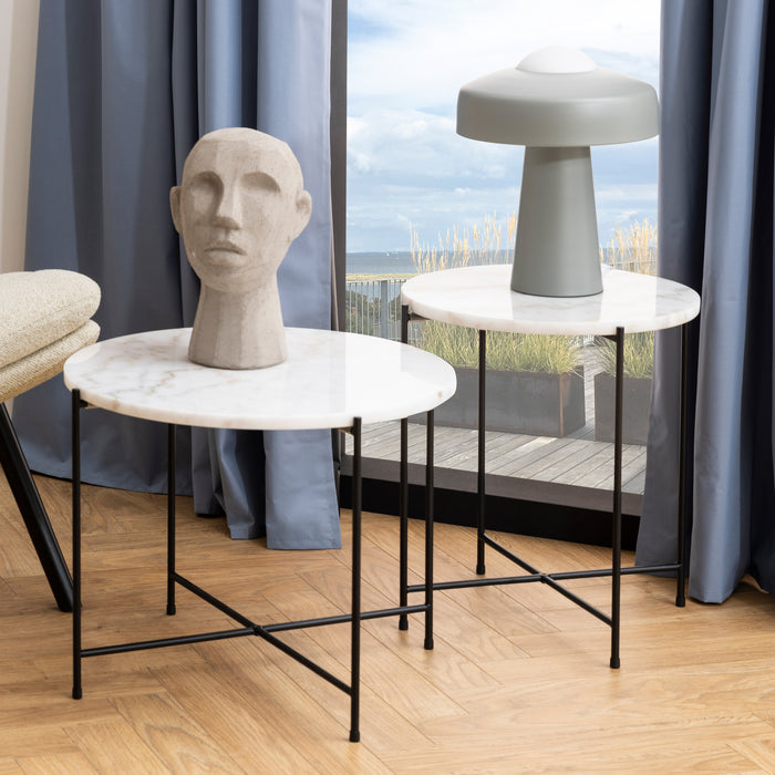 by fonQ Dainty Bijzettafel Ø 52 cm - Wit