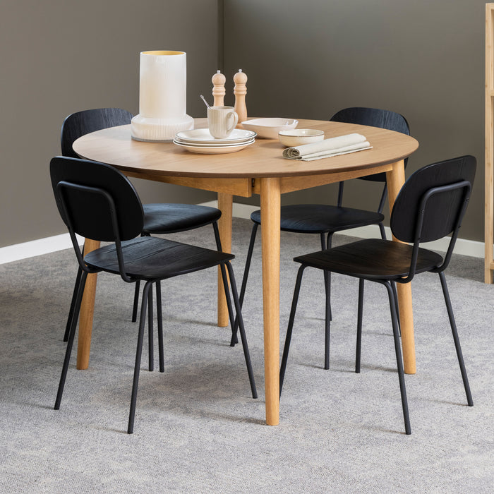 by fonQ Evolve Eettafel Uitschuifbaar - Ø 115 cm - Eiken