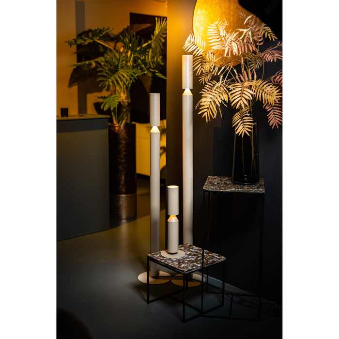 ETH Pencil Tafellamp mat zand excl. 2xGU10 H50cm on|off on tube