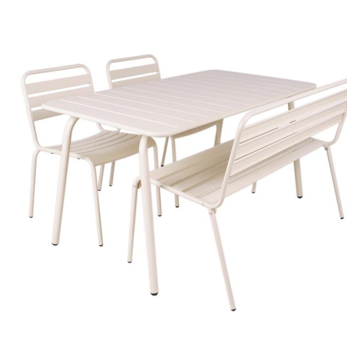 Metalen tuinset Max ivoor 150 cm