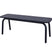 Metalen tuinbank Max 120 cm zwart - zonder rugleuning