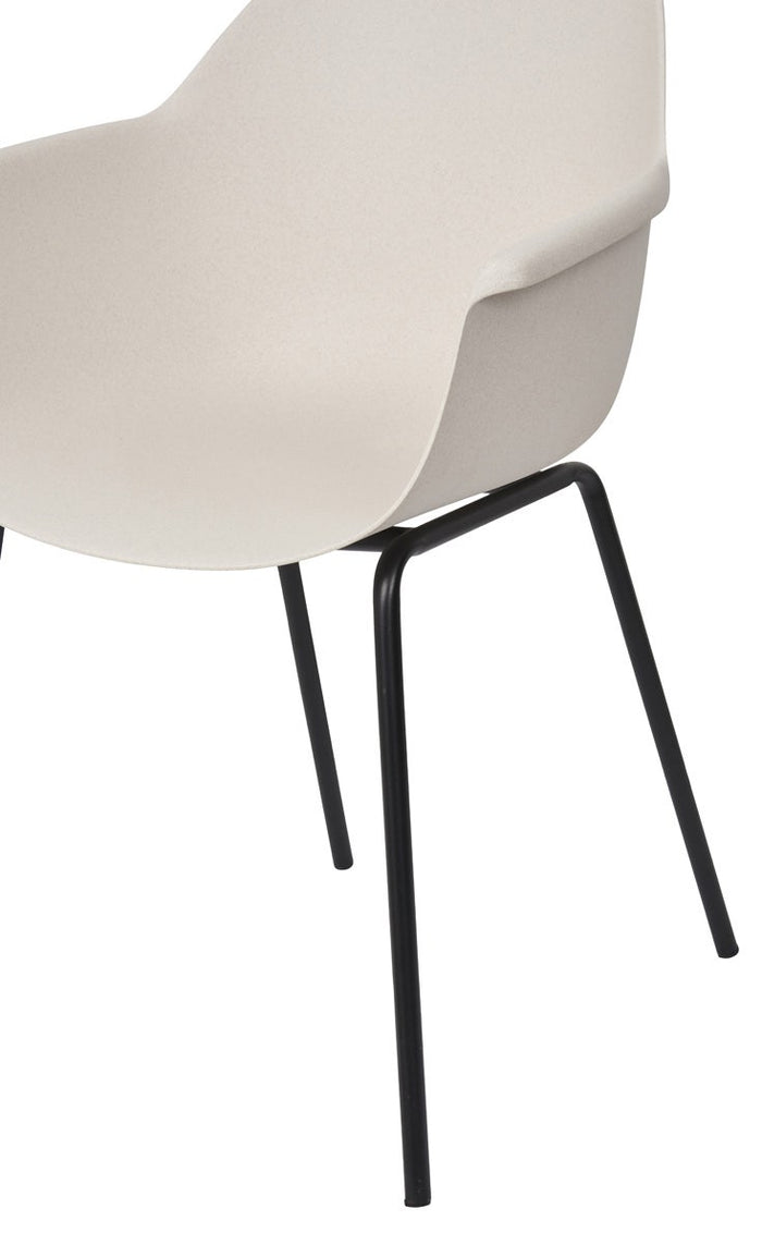 Lisomme Dorian tuinstoel gerecycled bamboe créme