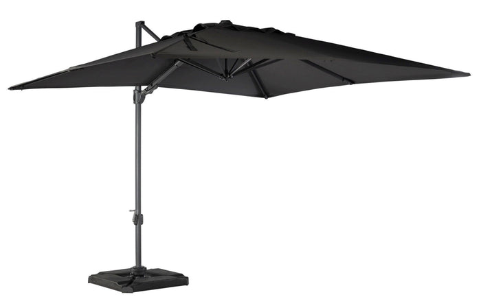 WOOOD Roma Zweefparasol Vierkant 300 X 300 Cm - Antraciet