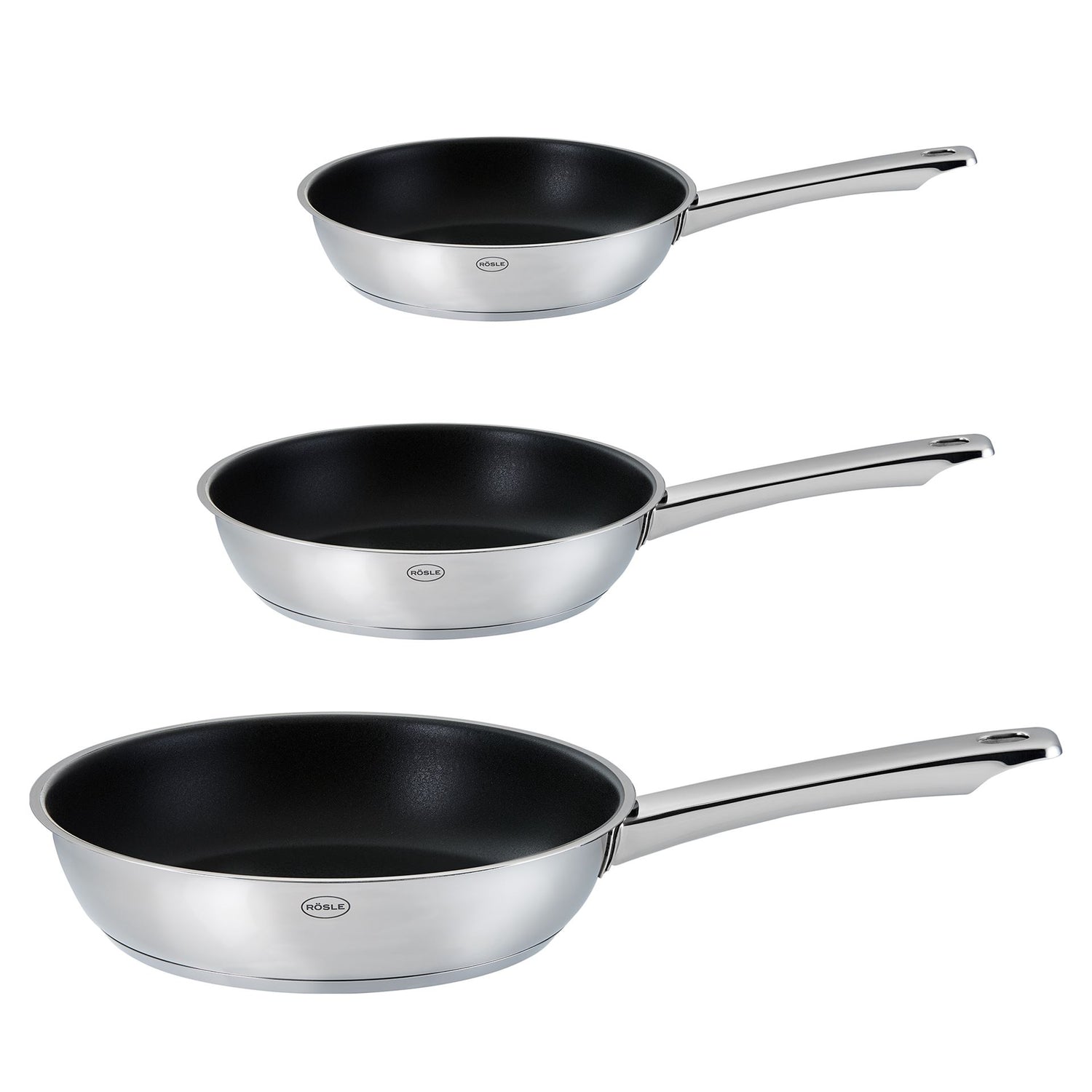 Rösle Keuken - Moments Koekenpan Set van 3 Stuks Assorti