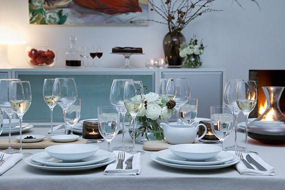 L.S.A. Dine Serviesset 4 Personen Set van 12 Stuks
