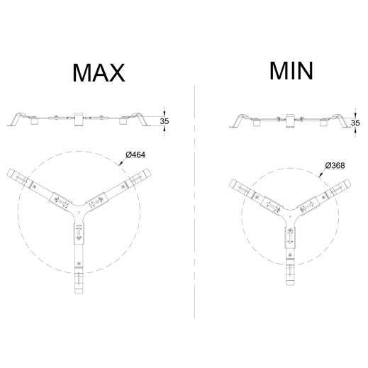 Yakiniku - BBQ Accessoire Kamado 16-19-22 inch Tafel Nest