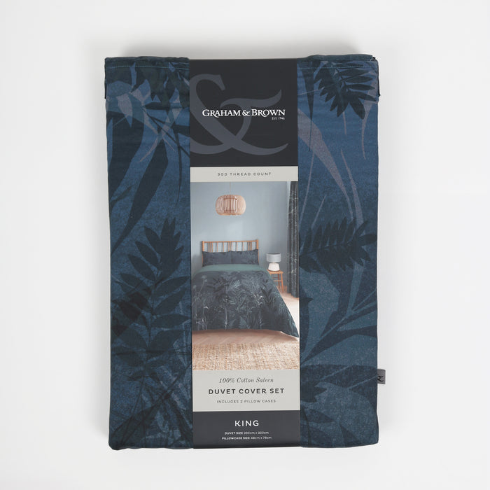 Graham & Brown Dekbedovertrek 220x230 - Restore Midnight