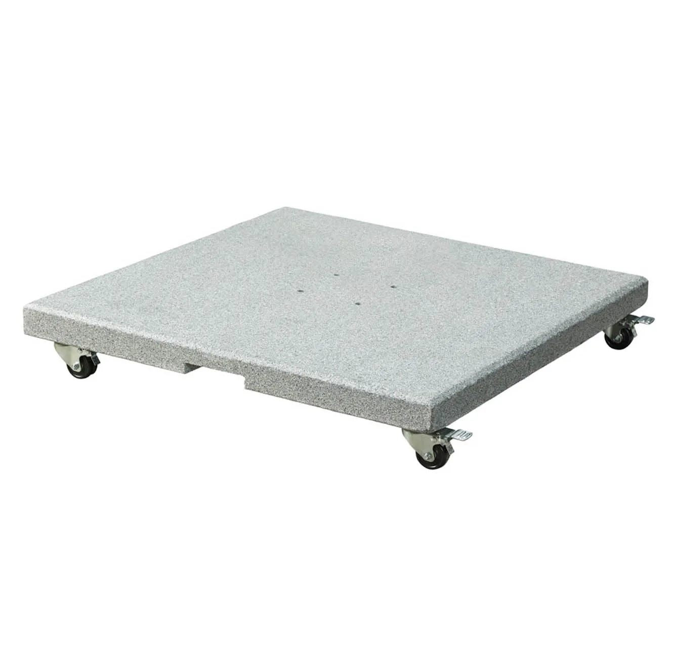 Platinum Salerno parasolvoet 90kg met zwenkwielen | graniet | grijs