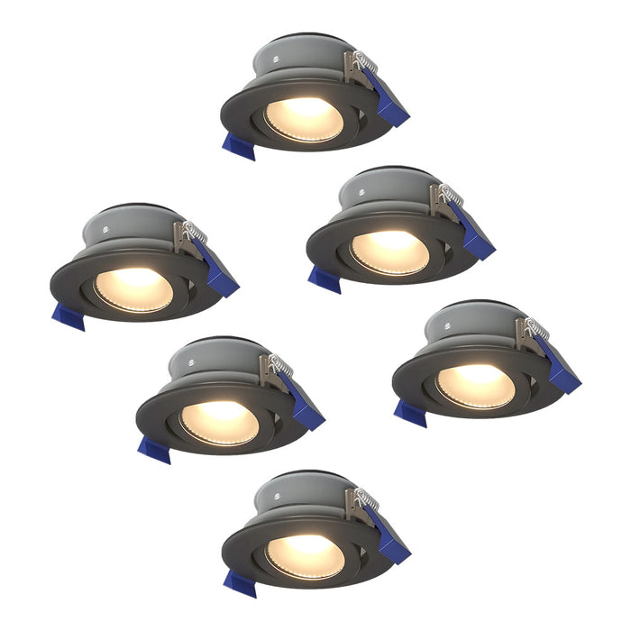 HOFTRONIC 6x  - LED Inbouwspots Badkamer IP65 Zwart