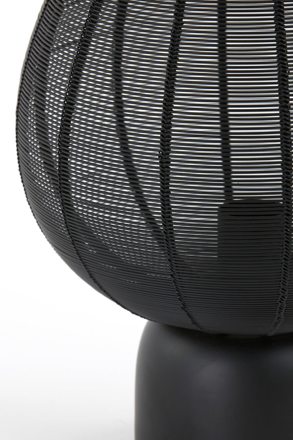 Light & Living Light&living Tafellamp Ø25x34 cm SUNEKO mat zwart