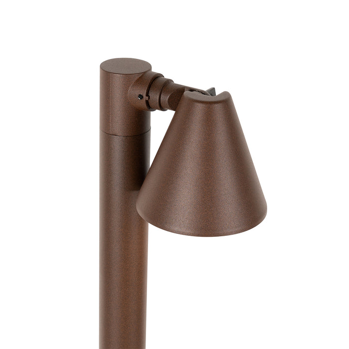 QAZQA Modern buiten paaltje roestbruin 100 cm IP44 verstelbaar -