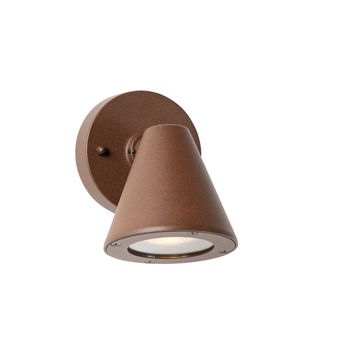 QAZQA Moderne buiten wandlamp roestbruin IP44 verstelbaar - Ciara