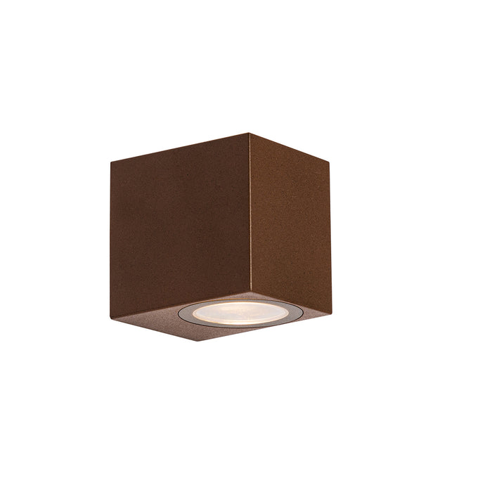 QAZQA Moderne buiten wandlamp roestbruin kunststof - Baleno