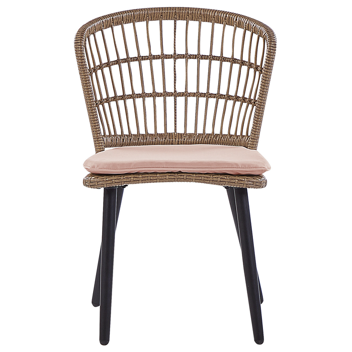 Beliani - ALIANO - Tuinset 6 personen - Natuurlijk - PE rotan