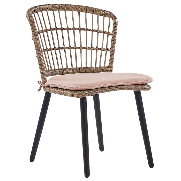 Beliani - ALIANO - Tuinset 6 personen - Natuurlijk - PE rotan