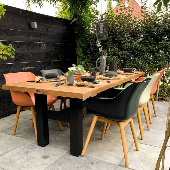 Hartman Sophie Yasmani Tuintafel Teakhout 240 x 100 cm - Zwart