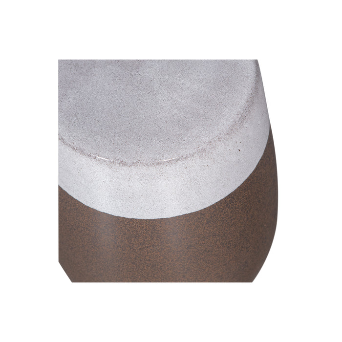 WOOOD Claim Bijzettafel - Keramiek - Zwart|Wit - 45x38x38