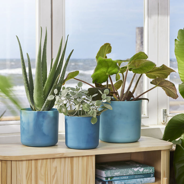 elho The Ocean Bloempot Round Ø 16 cm - Blauw