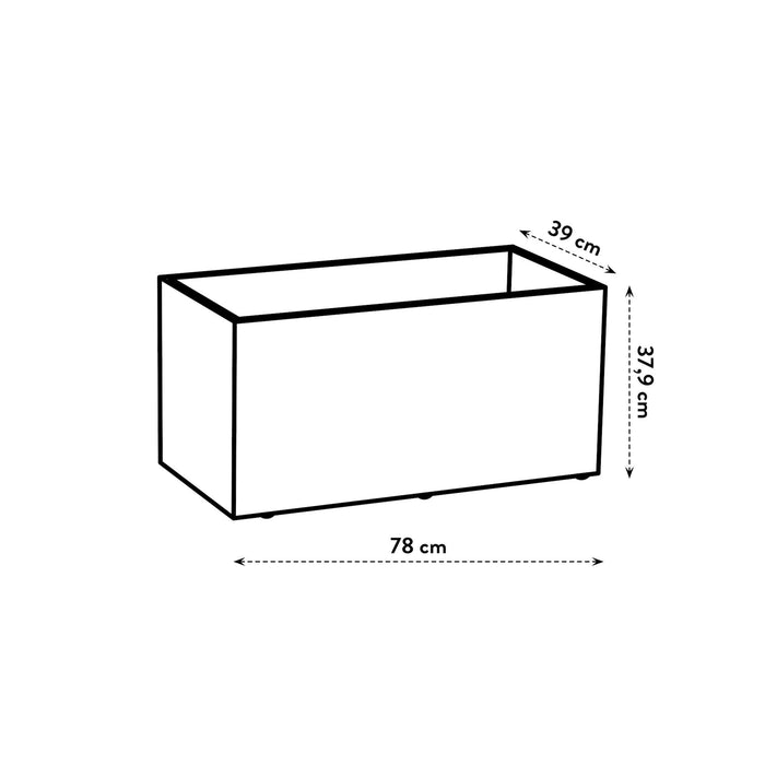 elho Vivo Next Plantenbak B 80 cm - Zwart