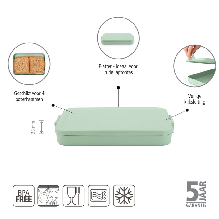 Brabantia Make & Take Lunchbox Small - Kunststof - Jade Green