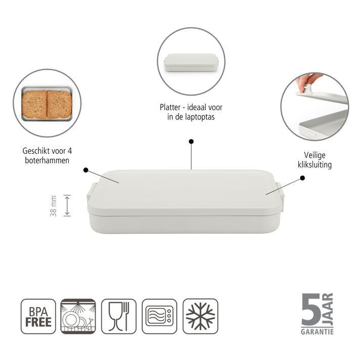 Brabantia Make & Take Lunchbox Small - Kunststof - Light Grey