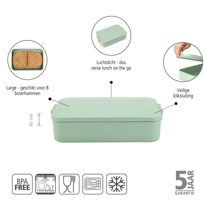 Brabantia Make & Take Lunchbox Large - Kunststof - Jade Green