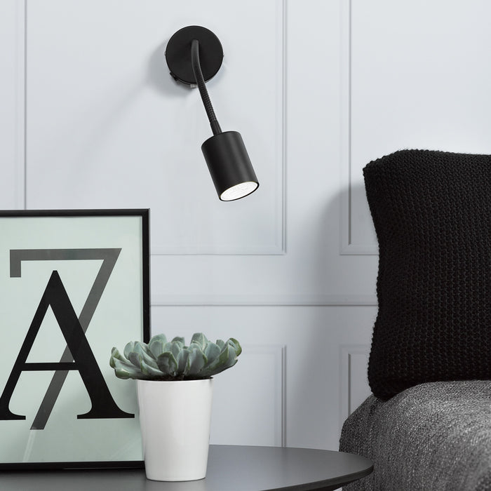 Nordlux Explore Flex Wandlamp - Zwart