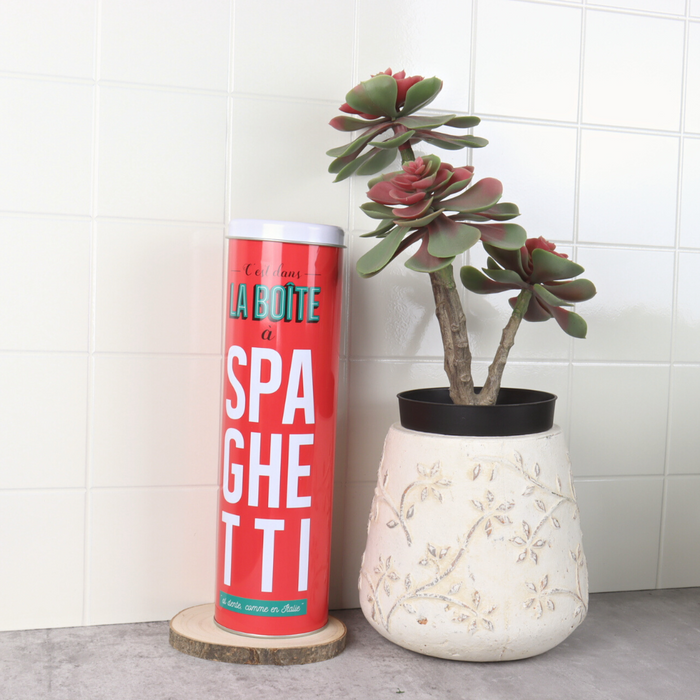 Orange85 Spaghetti Voorraadpot Blik Bewaardoos met Deksel Retro