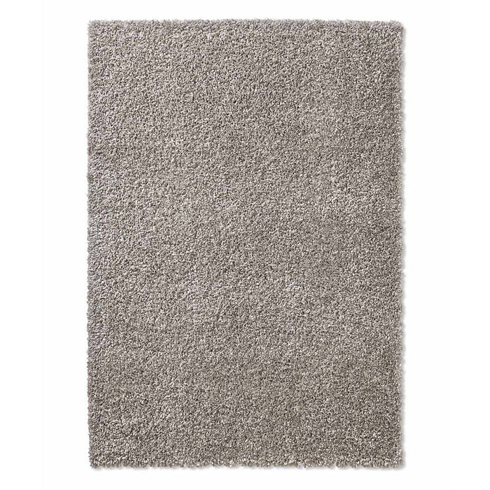 Tapeso Vierkant hoogpolig vloerkleed effen  Classic - grijs - 200x200