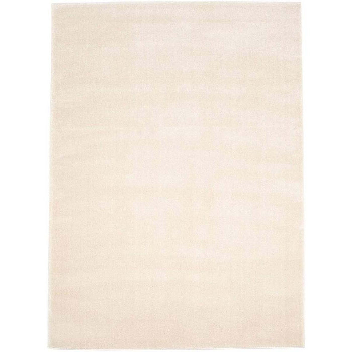 Tapeso Effen vloerkleed velours Gala - ivoor - 140x200 cm