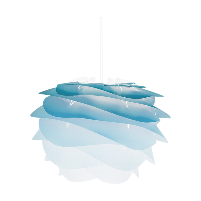 Umage Carmina Mini hanglamp azure blauw - met koordset wit - Ø 32 cm