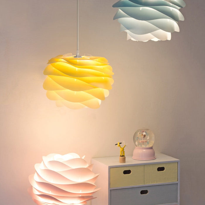 Umage Carmina Mini hanglamp azure blauw - met koordset wit - Ø 32 cm