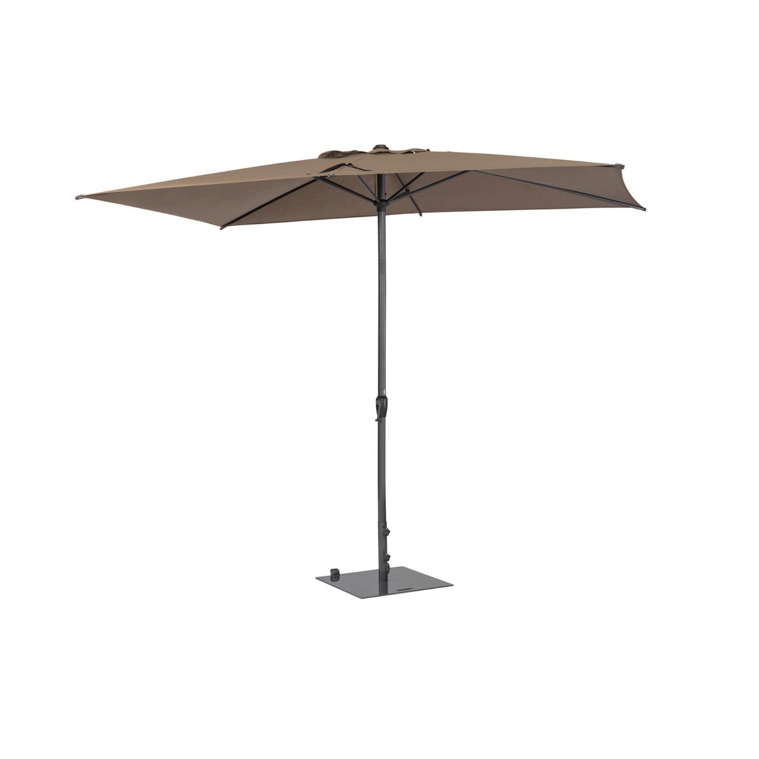 WOOOD Parasol Buiten Lyon - Aluminium - Taupe - 180x200x300