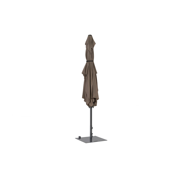 WOOOD Parasol Buiten Lyon - Aluminium - Taupe - 180x200x300