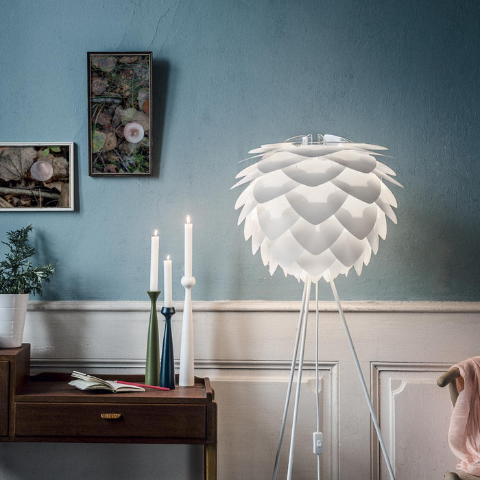 Umage Silvia Medium vloerlamp white - met tripod wit - Ø 50 cm
